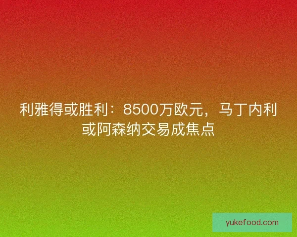 利雅得或胜利：8500万欧元，马丁内利或阿森纳交易成焦点